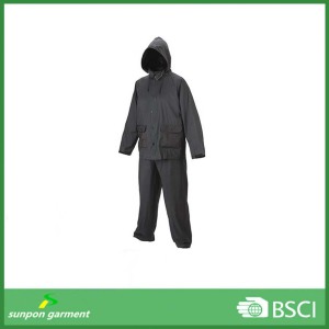 Durable Clear Plastic Rain Suit for Workers