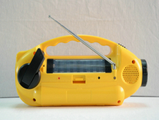 Rechargeable Battery Crank Solar Panel Am/FM Radio